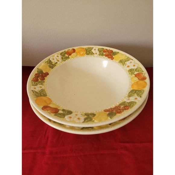 Vintage Metlox Poppytrail Serving Bowls Vernon Ware Della Robbia MCM - Picture 1 of 4